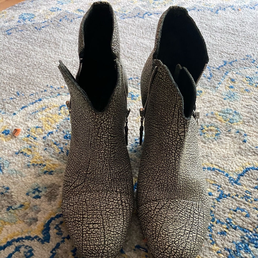 Rag & Bone Ankle Booties. Marbles Leather